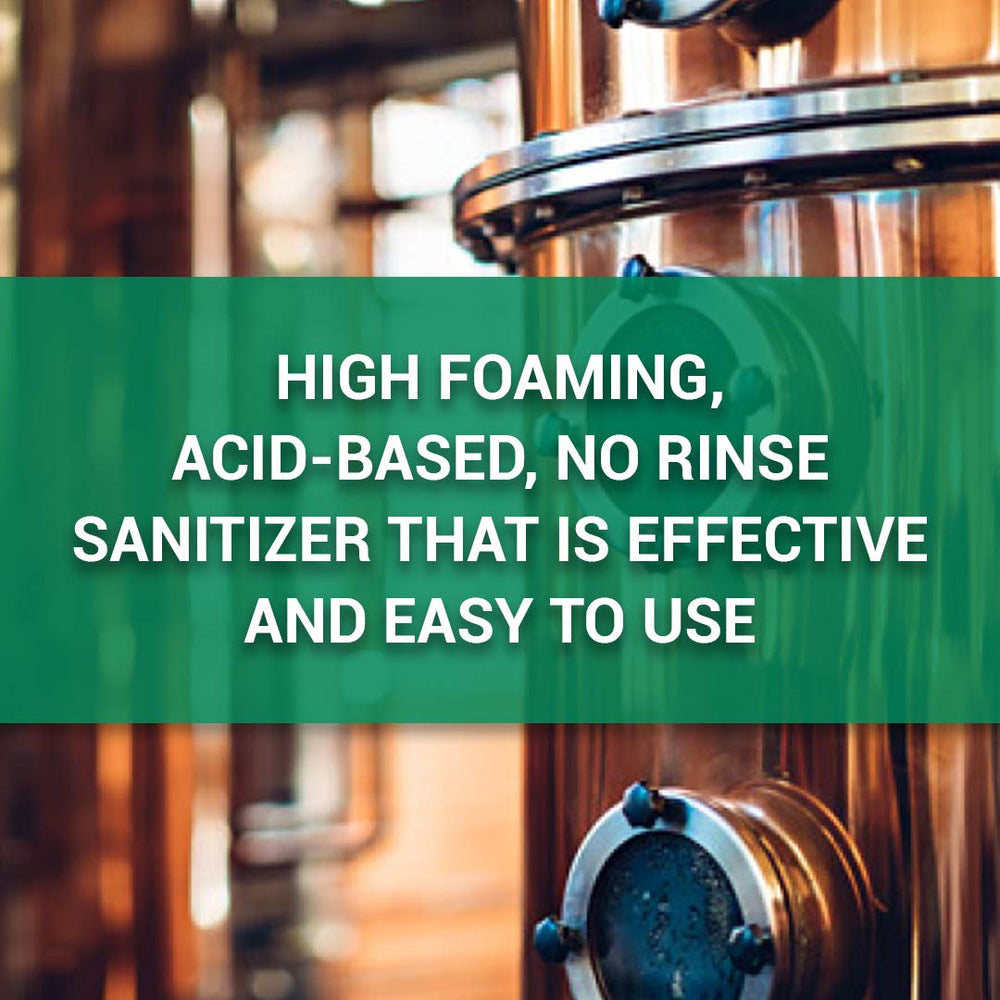 Five Star solution soaking keg fittings to sanitize tight connections effectively