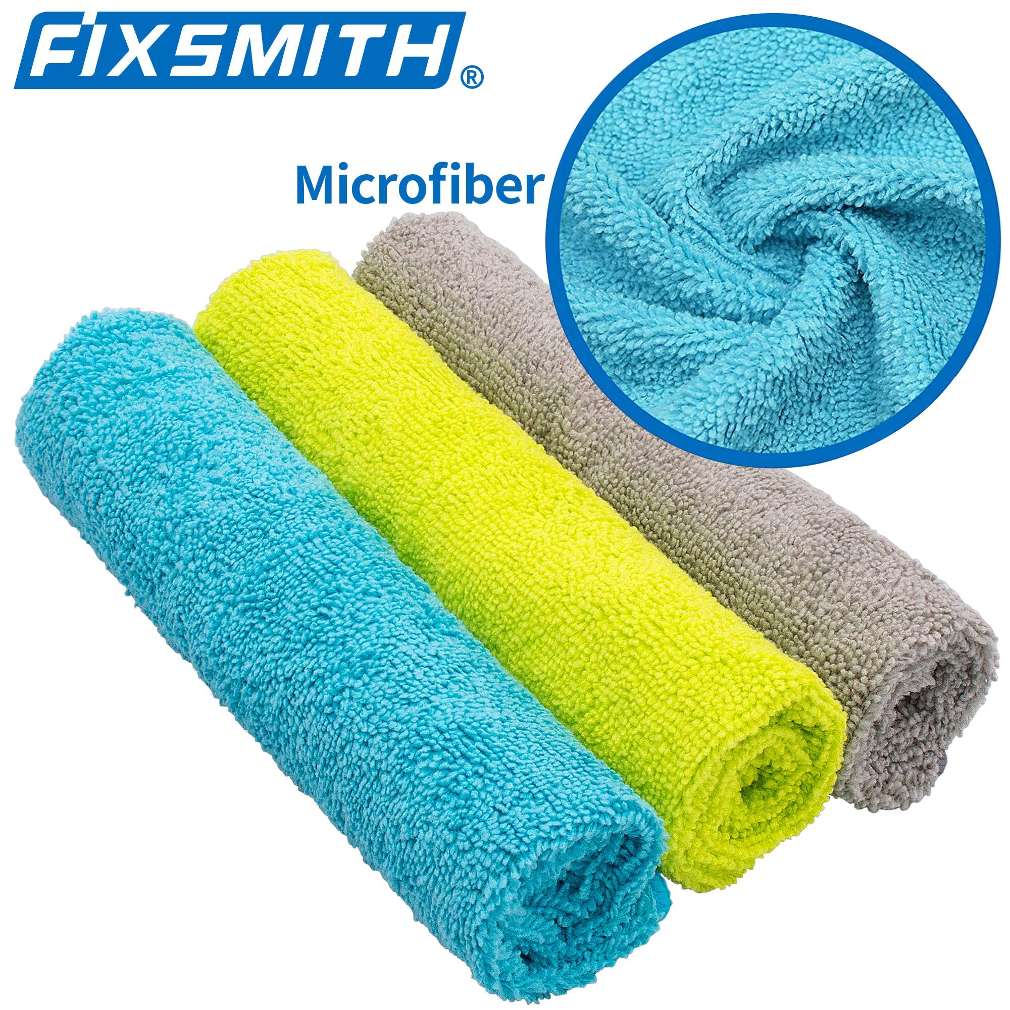 FIXSMITH cloth used to detail a car surface for scratch-free polishing