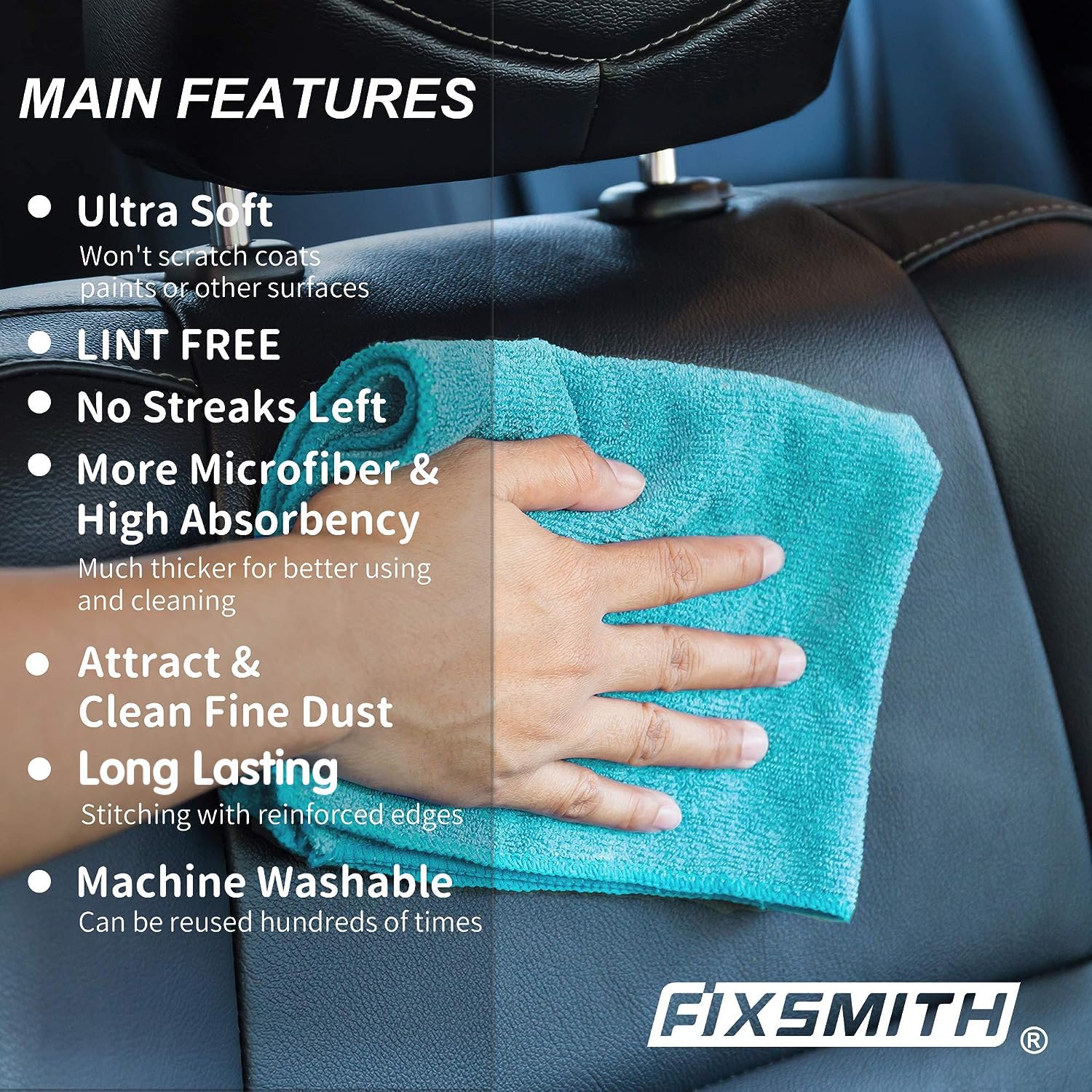FIXSMITH polishing a mirror to a streak-free shine for clear visibility