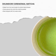 FKRO whisked bowl frothy ceremonial matcha ready to drink