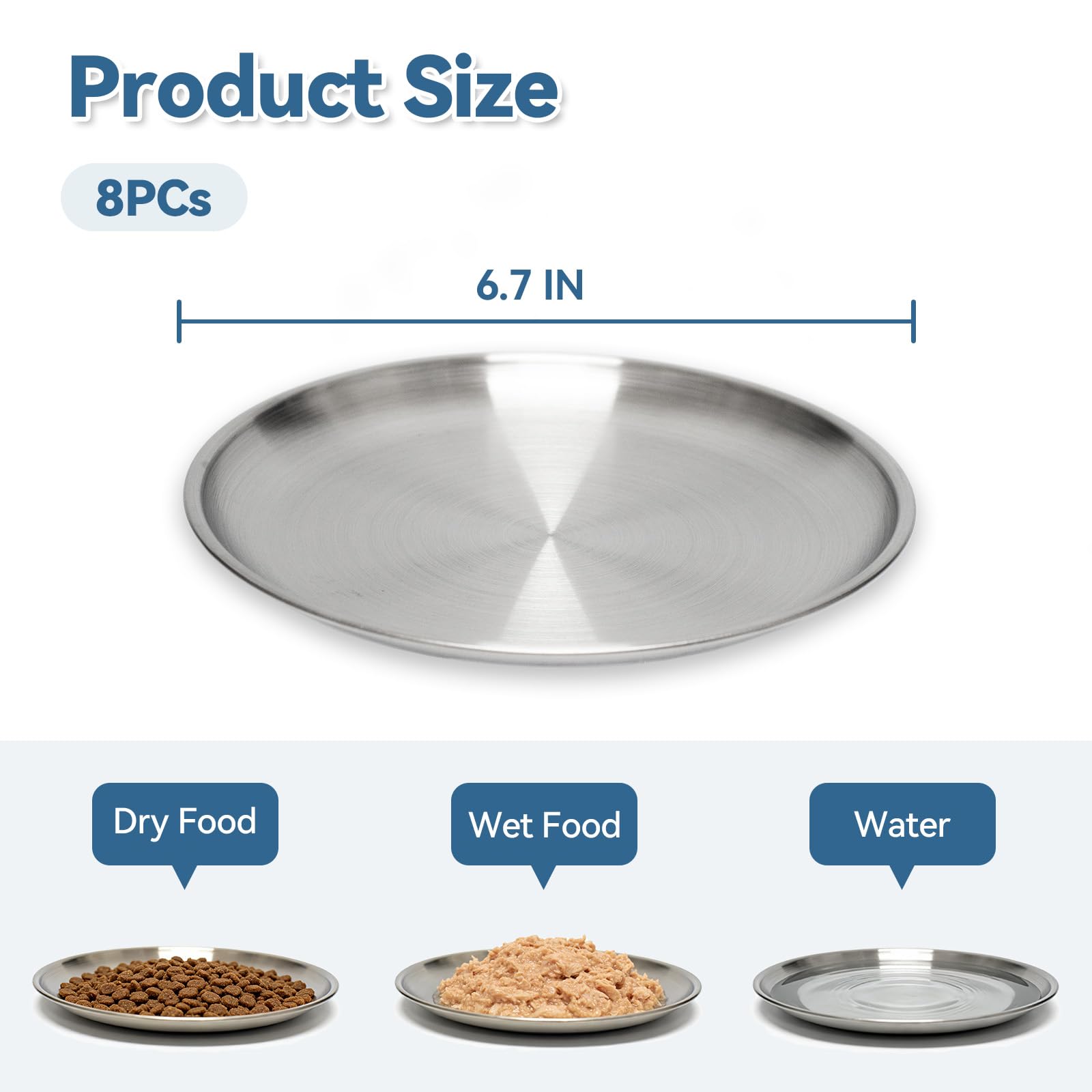 FlaggeZG bowl filled with kibble and water for easy feeding and hygiene