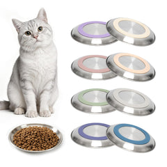 FlaggeZG front view of eight stainless steel bowls showing durable finish and tidy set