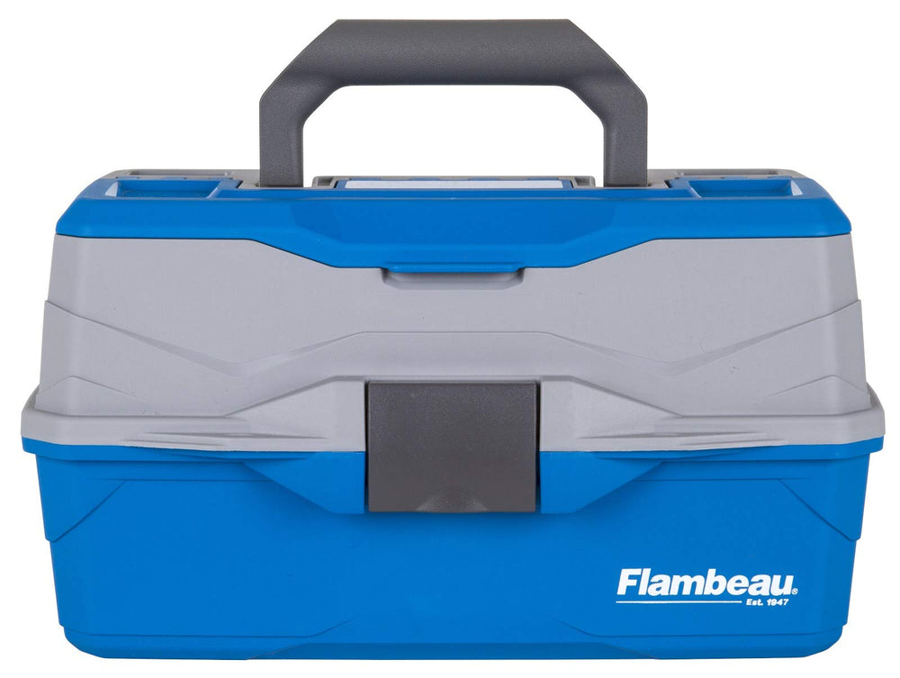 Flambeau open trays revealing 15 compartments and removable dividers for quick access