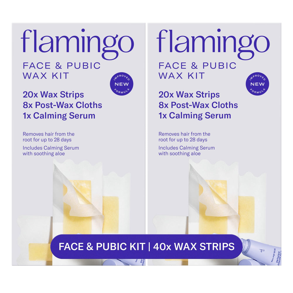 Flamingo front packaging showing kit contents and benefits
