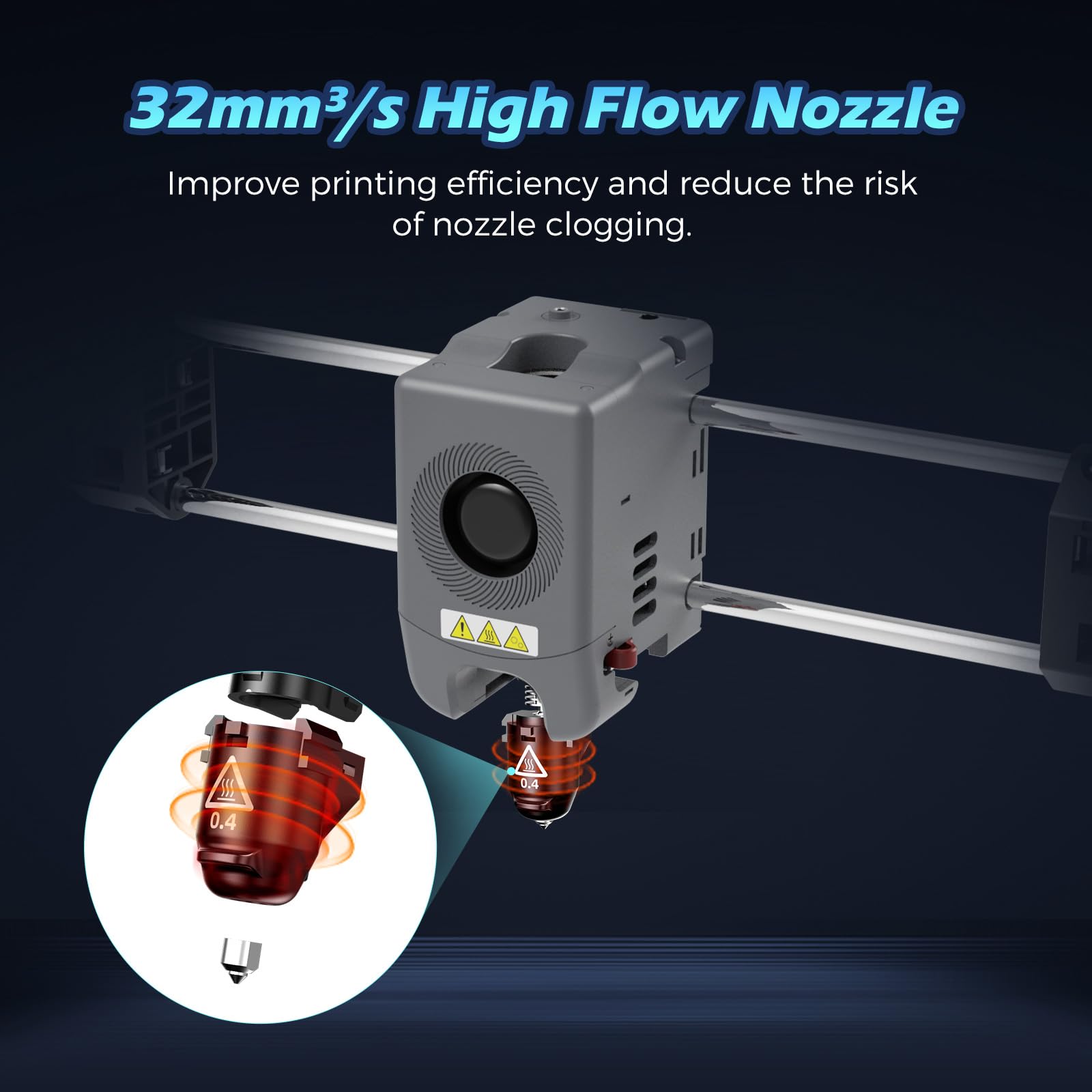 FLASHFORGE nozzle on workbench demonstrating practical workshop readiness benefit