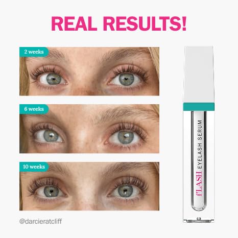 FLASHSERUM ingredient label detail emphasizing physician-developed, gentle formula