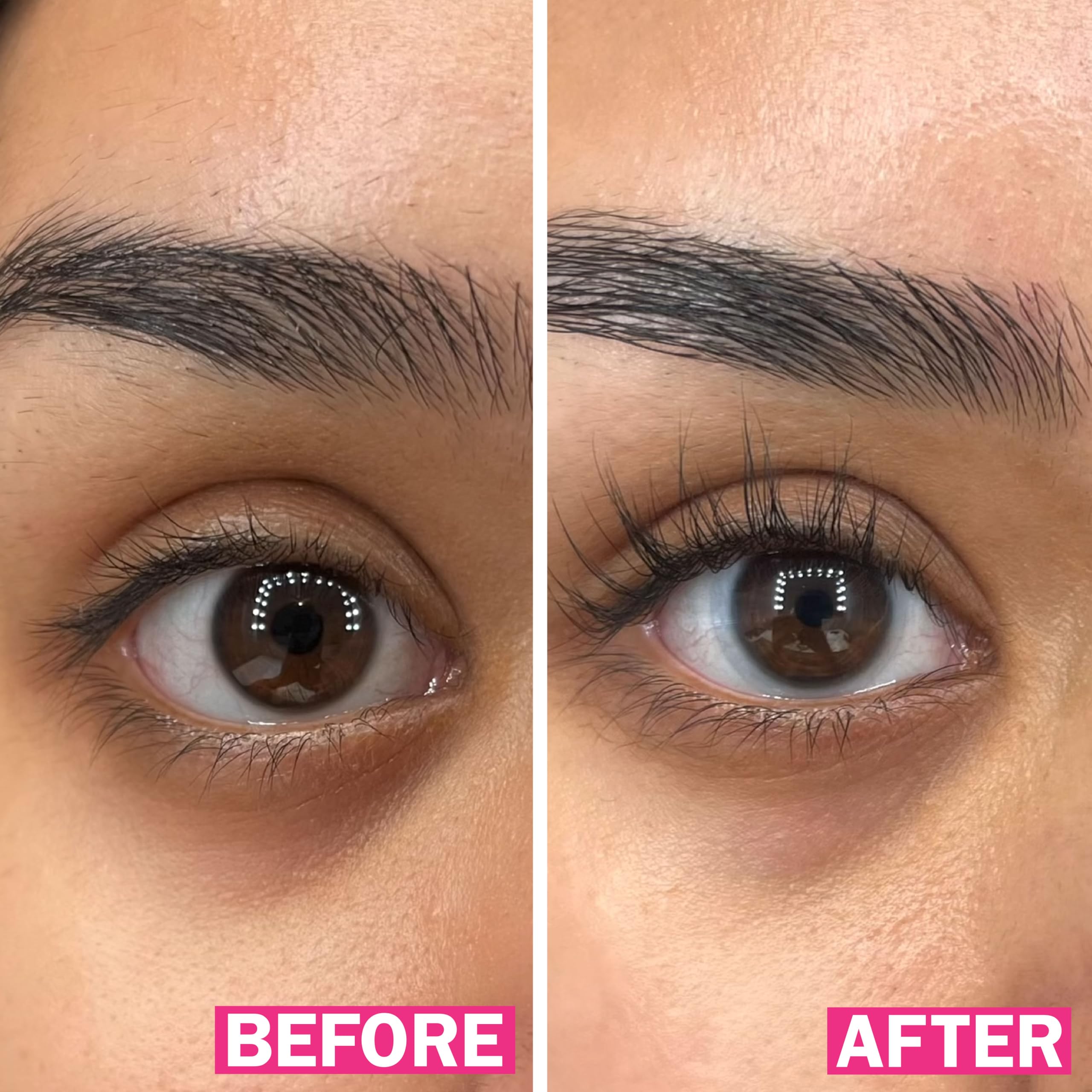 FLASHSERUM being applied above upper lash line for safer, effective results