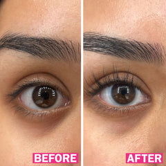FLASHSERUM being applied above upper lash line for safer, effective results