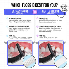 Flaus in-hand demonstrating easy reach to molars and comfortable ergonomic grip