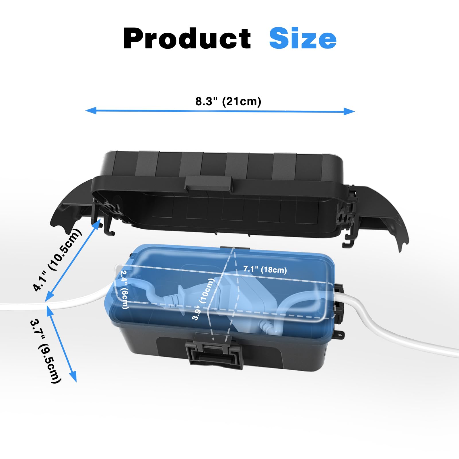 Flemoon interior with power strip installed demonstrating organized cord storage