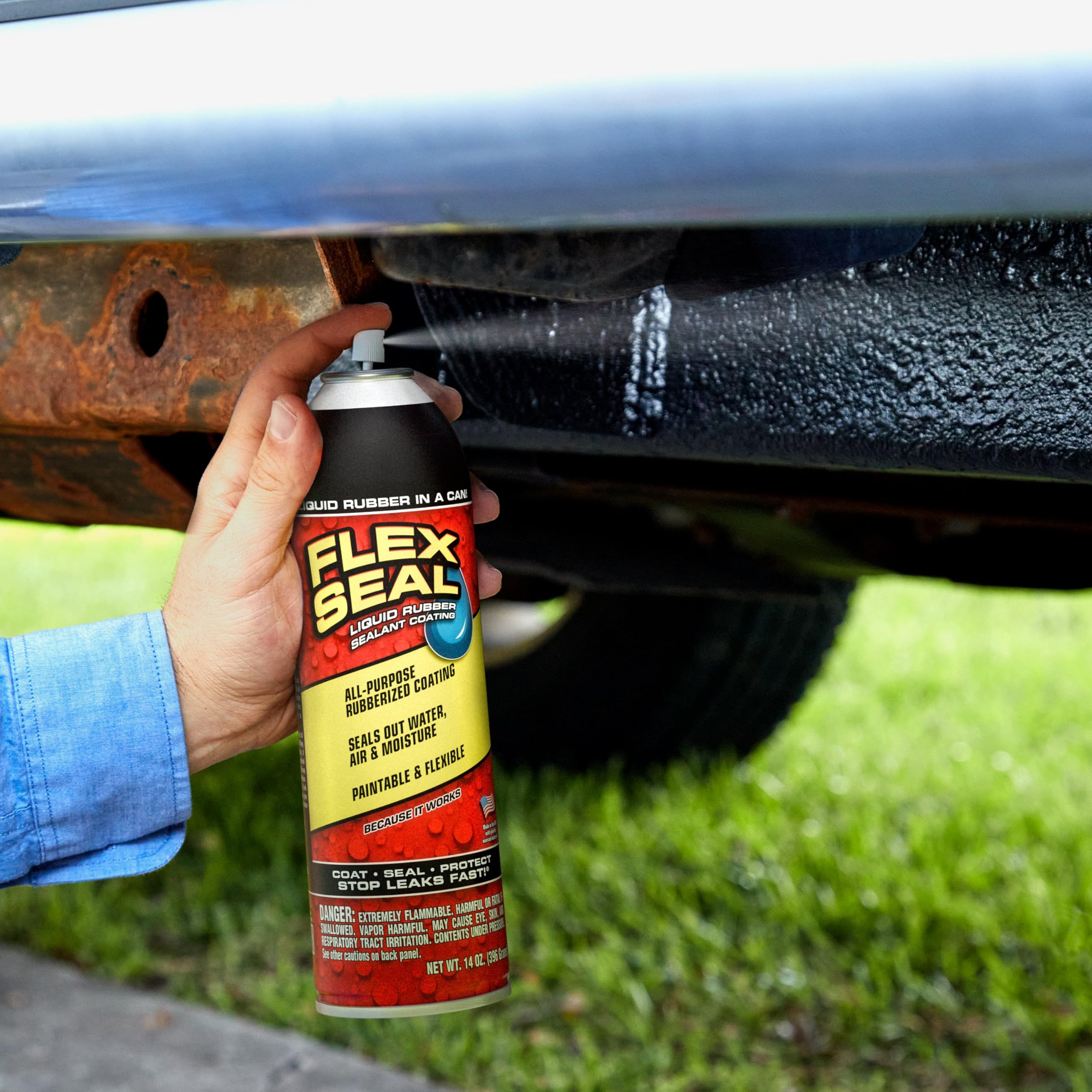 Flex Seal used on a craft project showing brand versatility for DIY and hobby benefits