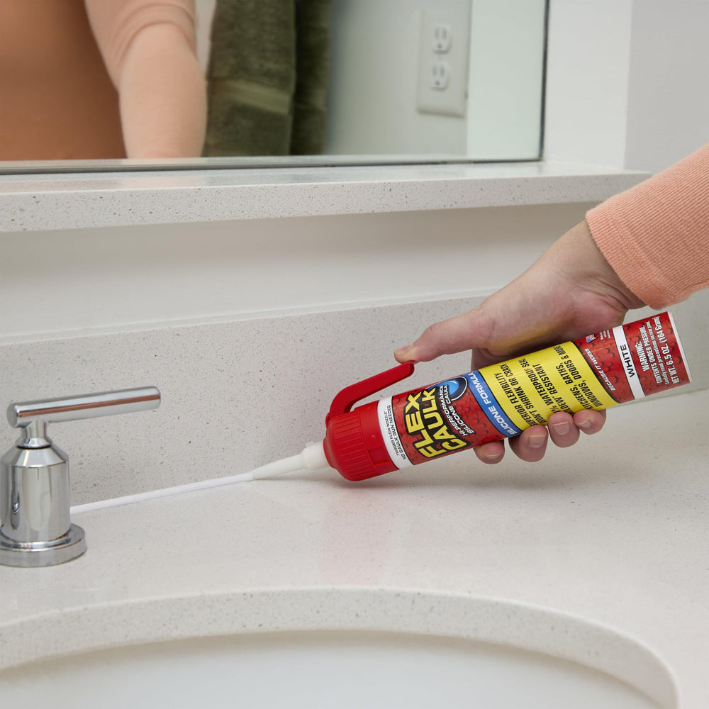 Flex Seal used on exterior trim in a lifestyle scene to illustrate weatherproofing benefits outdoors