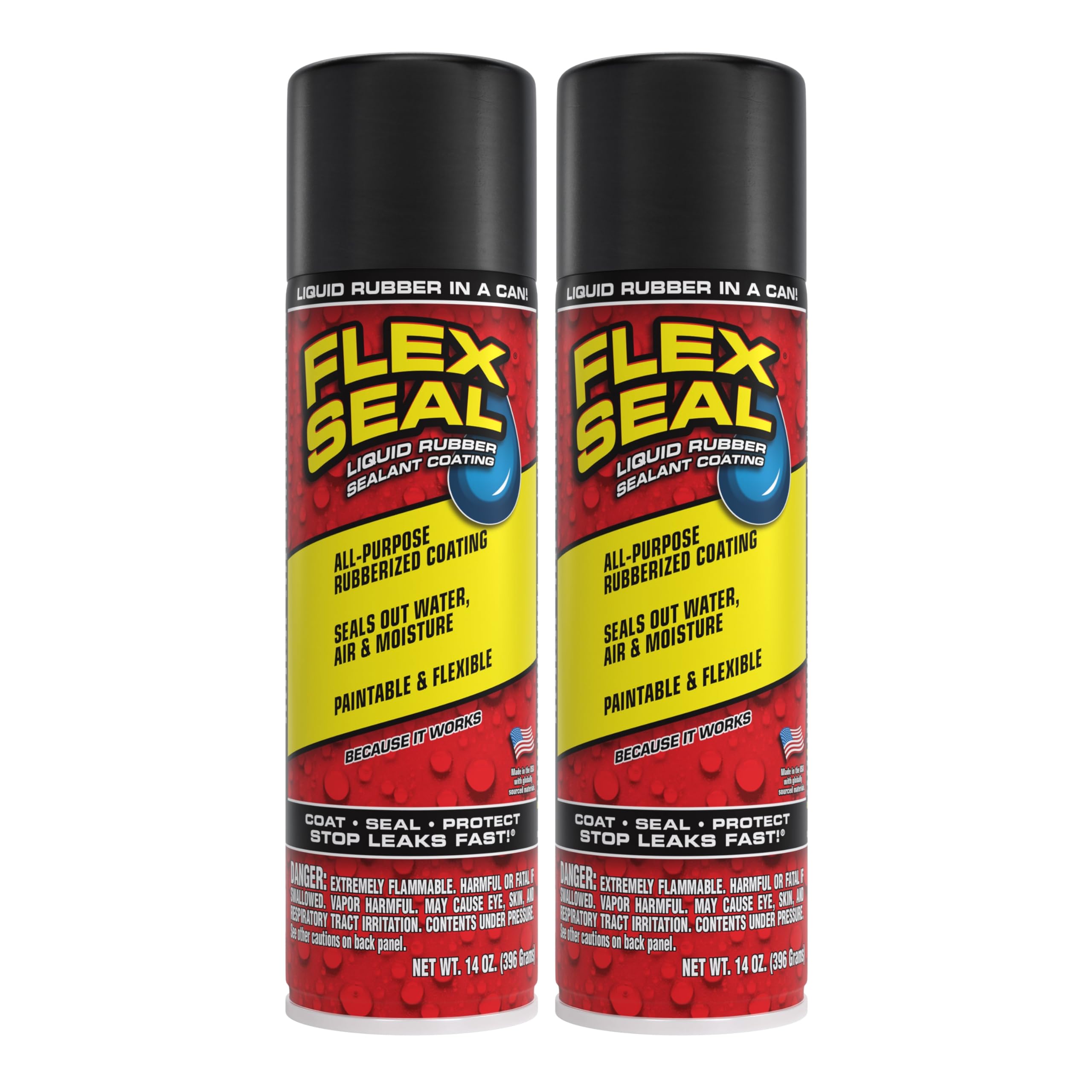 Flex Seal front packaging showing product and brand for easy identification and protection