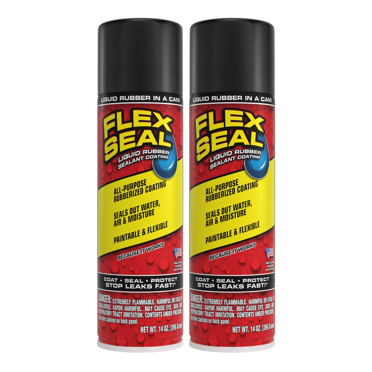 Flex Seal front packaging showing product and brand for easy identification and protection