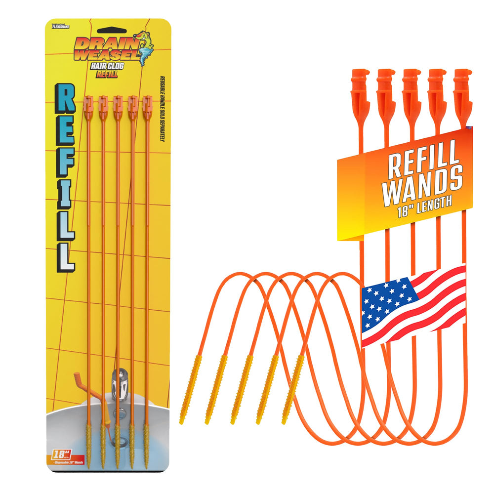 FlexiSnake front packaging showing five refill wands and brand name benefit