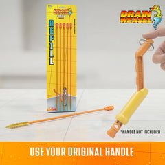 FlexiSnake wand attached to quick-connect handle for fast swapping