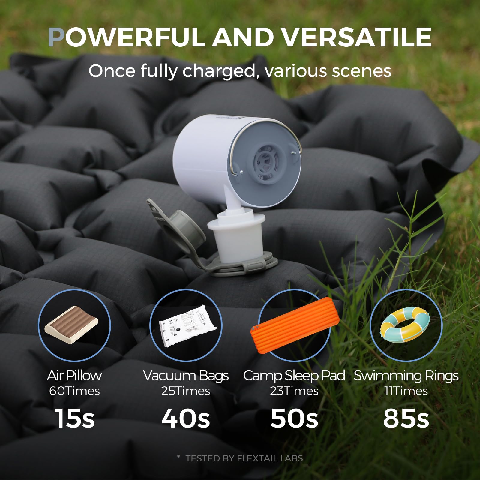 FLEXTAILGEAR side scale comparison highlighting ultra-mini portability