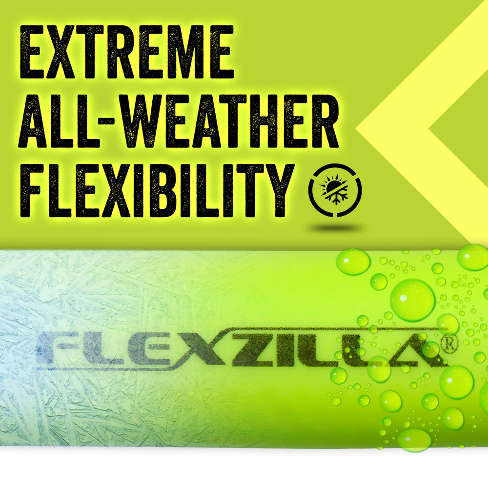 Flexzilla on a construction jobsite highlighting all-weather flexibility benefit