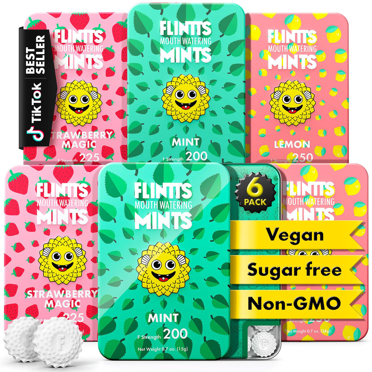 Flintts front packaging showing compact after party pack and convenience