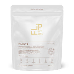 Flip My Life front packaging showing vanilla meal replacement benefits