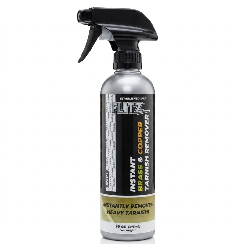 FLITZ 16oz bottle front label showing product identity and benefits