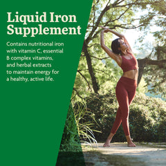 Measured serving spoon with Floradix demonstrates accurate dosing and convenience