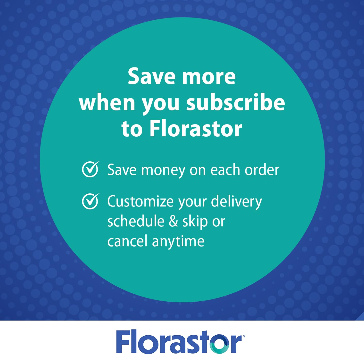 vegetarian and gluten-free icons with Florastor, clarifies dietary suitability