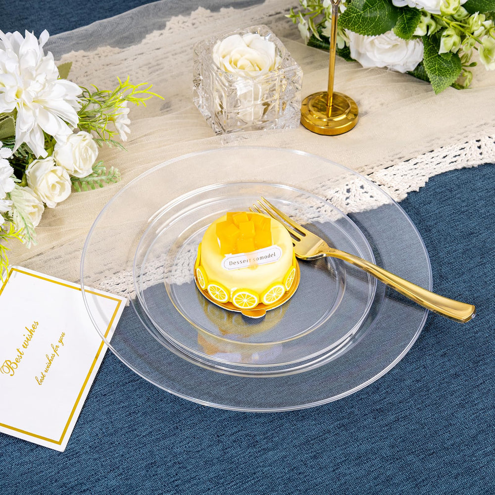 FLOWERCAT smooth edge detail of a clear plate, safe comfortable handling
