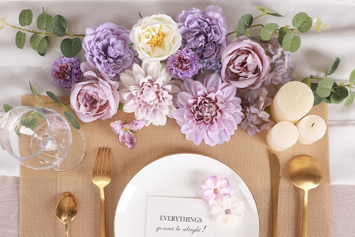 Floweroyal top view of dahlia and rose mix highlighting layered blooms and depth benefit