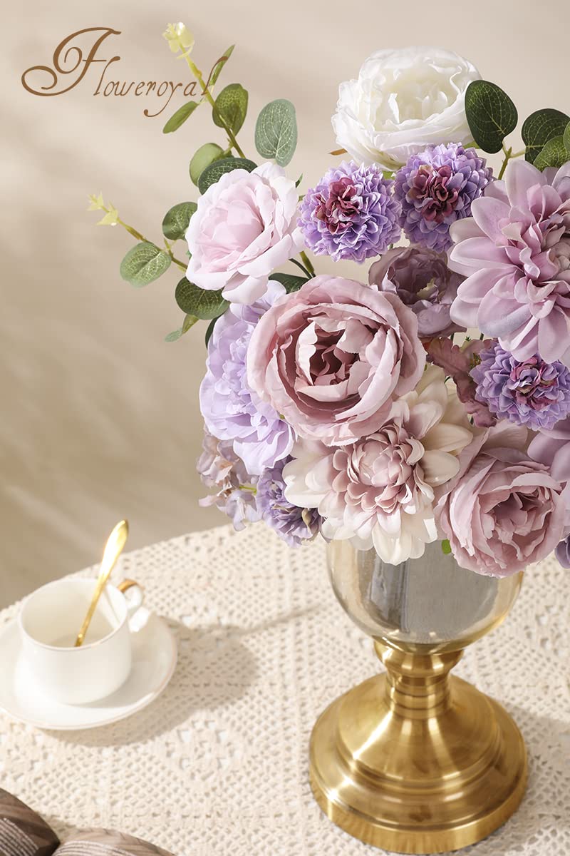 Floweroyal staged table centerpiece on a dining table showing instant event-ready decor benefit
