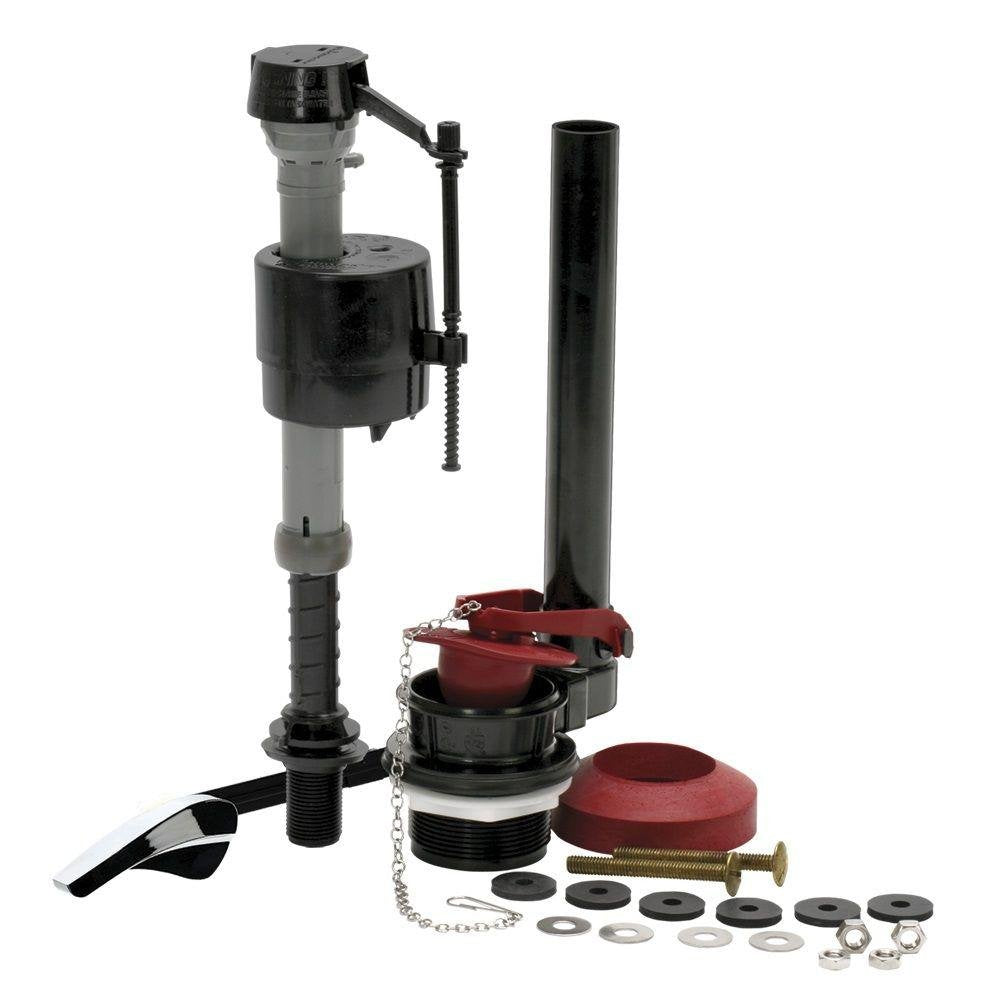 Fluidmaster front package showing complete kit and quick-install benefit
