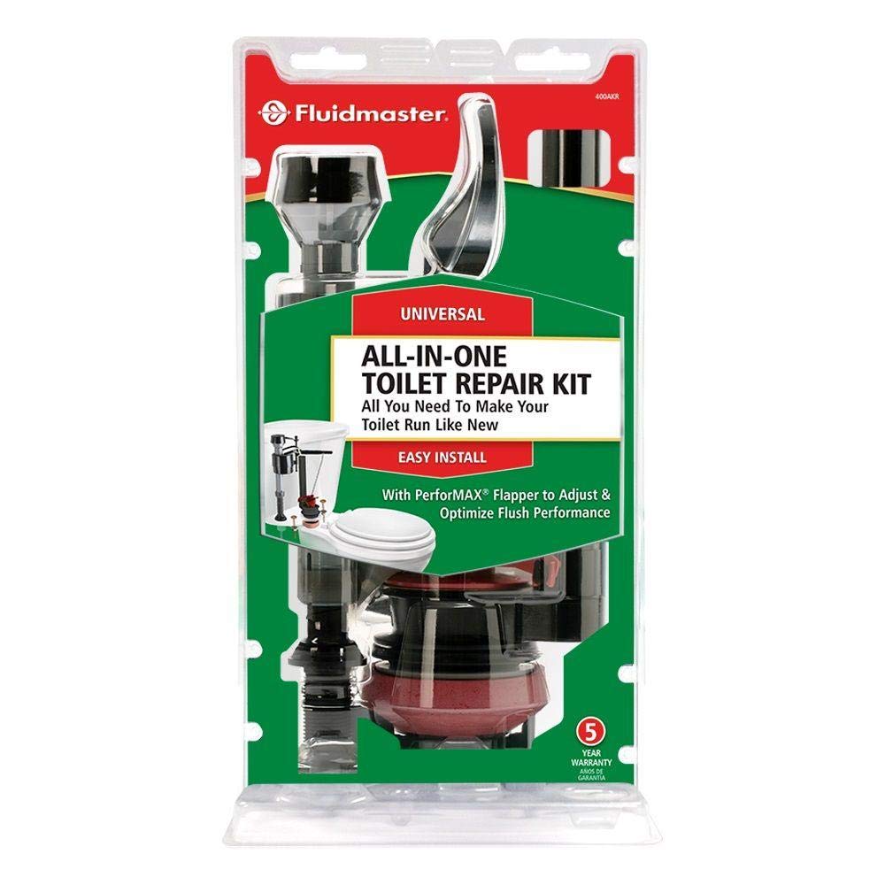 Fluidmaster fill valve installed in toilet tank improving refill performance