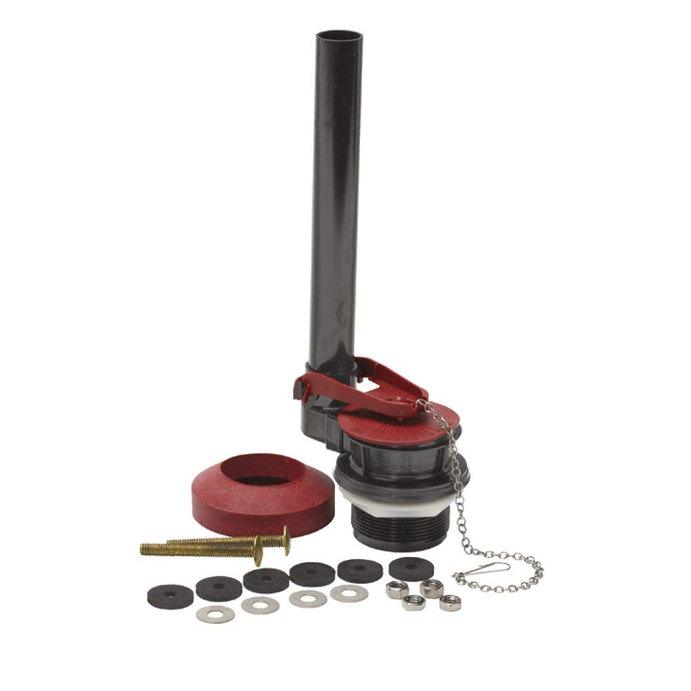 Fluidmaster fill valve height comparison showing adjustable 9–14 inch fit