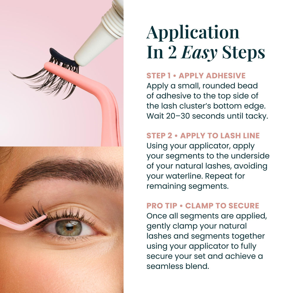 FlutterHabit underlash clusters in mirror makeup scene for everyday wear