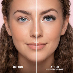 FlutterHabit close-up of clustered underlash texture for natural curl