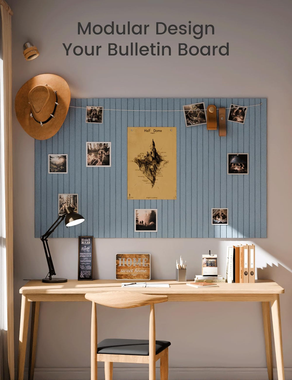 Fluxynara pinned ideas display with photos and notes benefit: holds pins securely