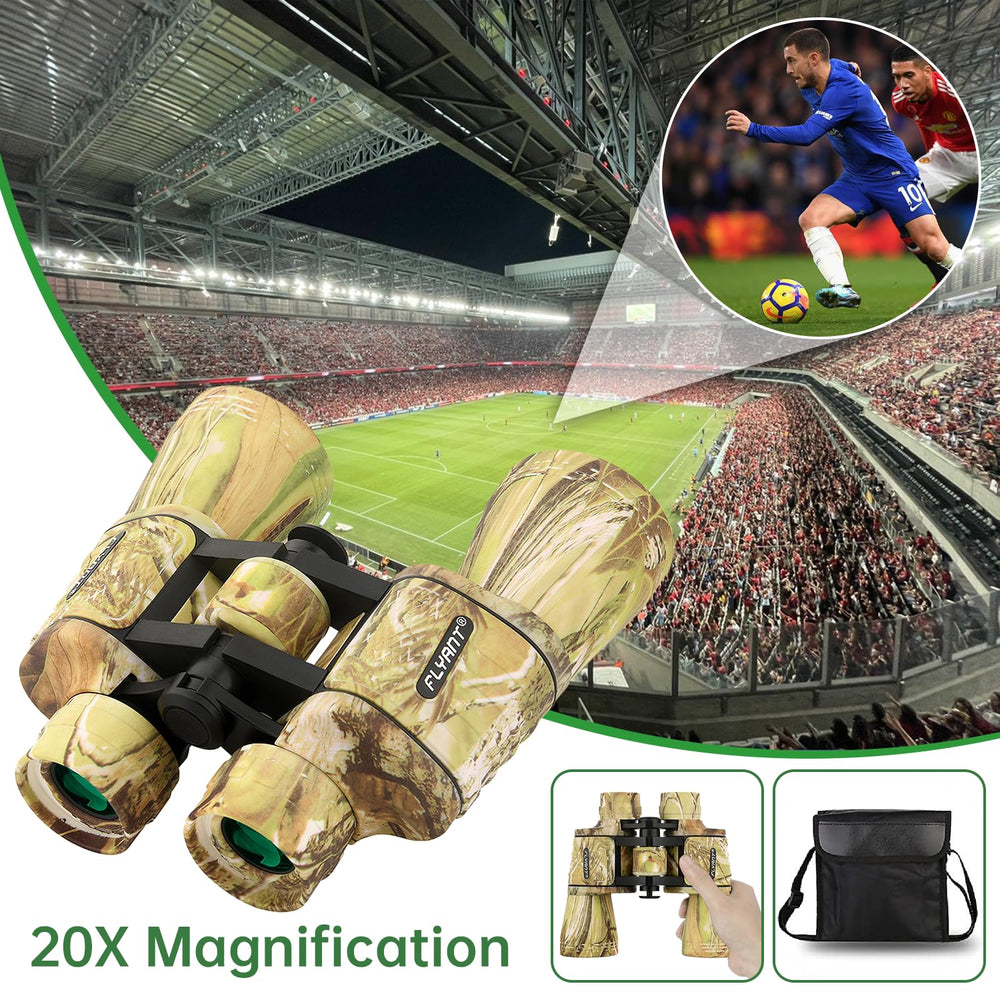 FLYANT binoculars in field use by birdwatcher improving distant observation