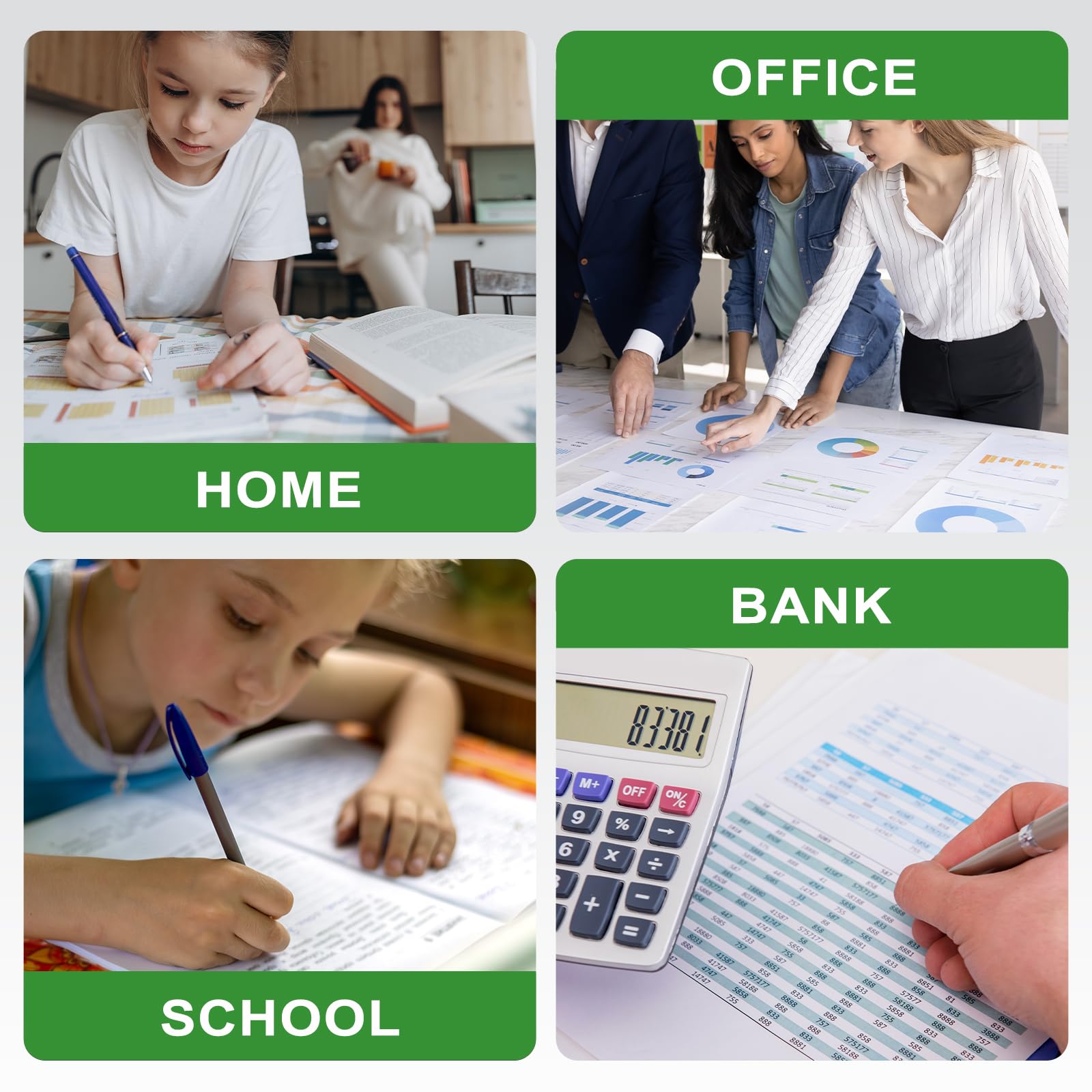 Home desk scene with FLYFAR 67XL cartridges and printed homework illustrating reliability