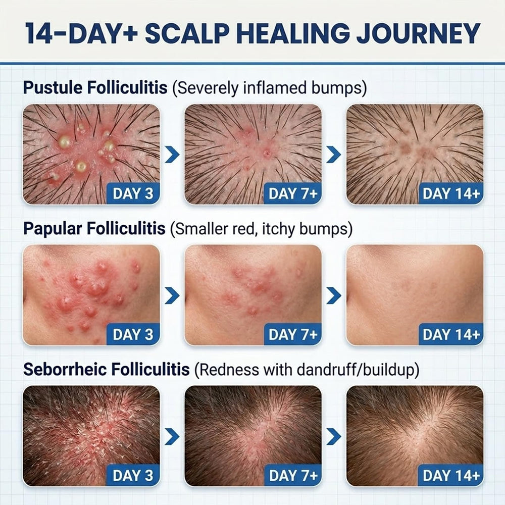 FLYLEAF on healed skin patch showing smoother, less irritated skin benefit