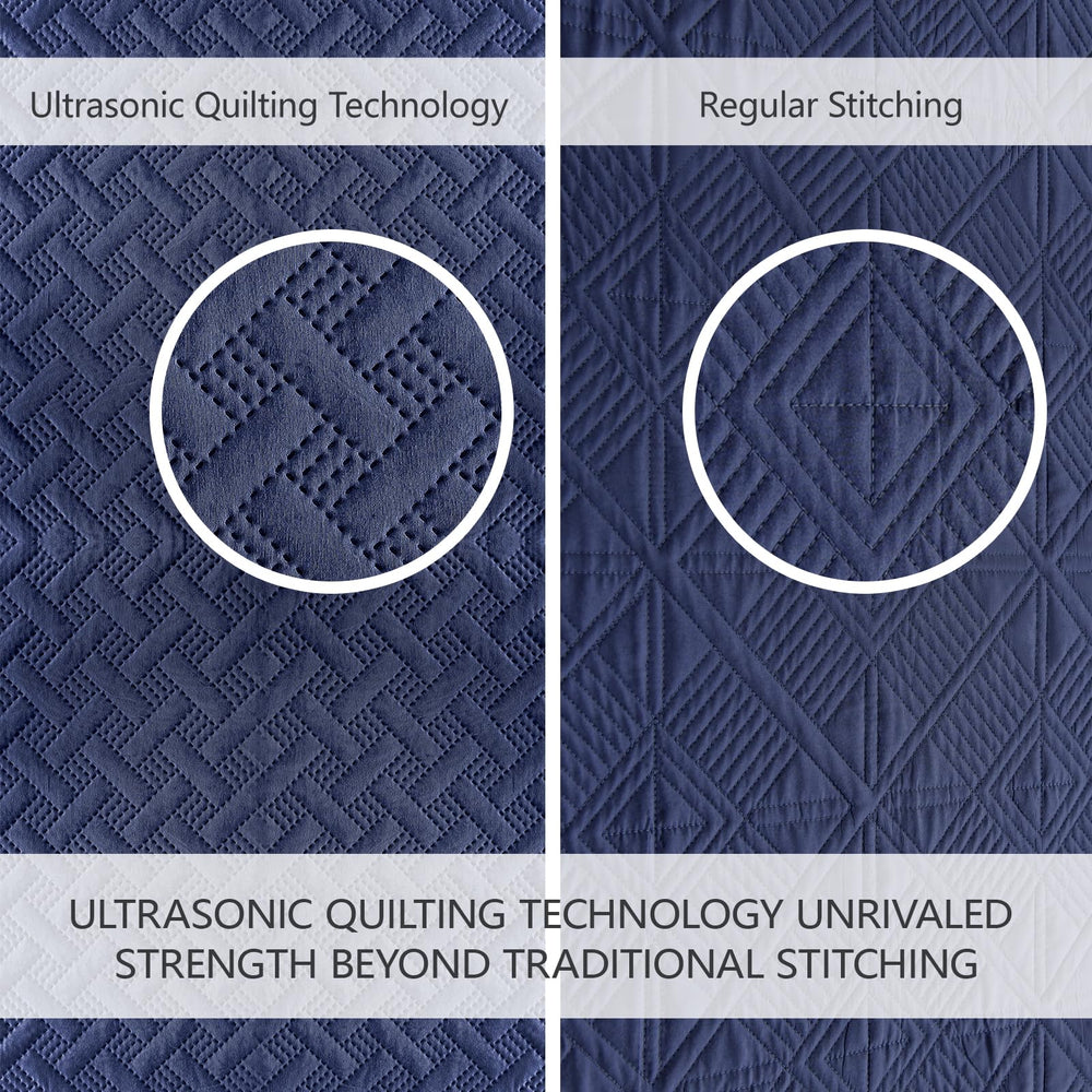 FLYMME quilt edge and stitching detail demonstrating durable finish