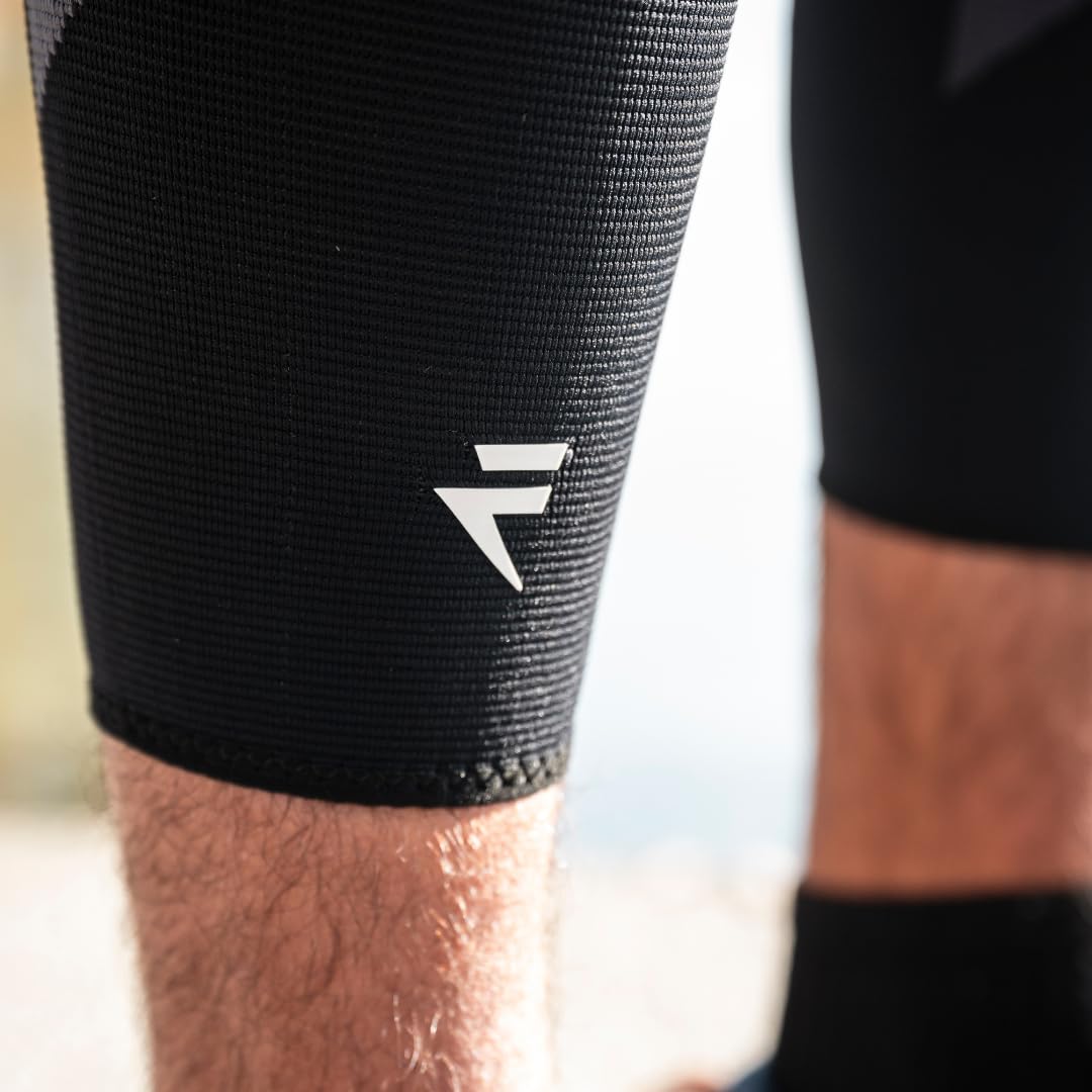 Flytex sleeve next to hand for scale showing true size and fit confidence