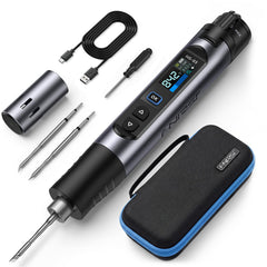 FNIRSI HS-03 front view showing compact cordless design and controls