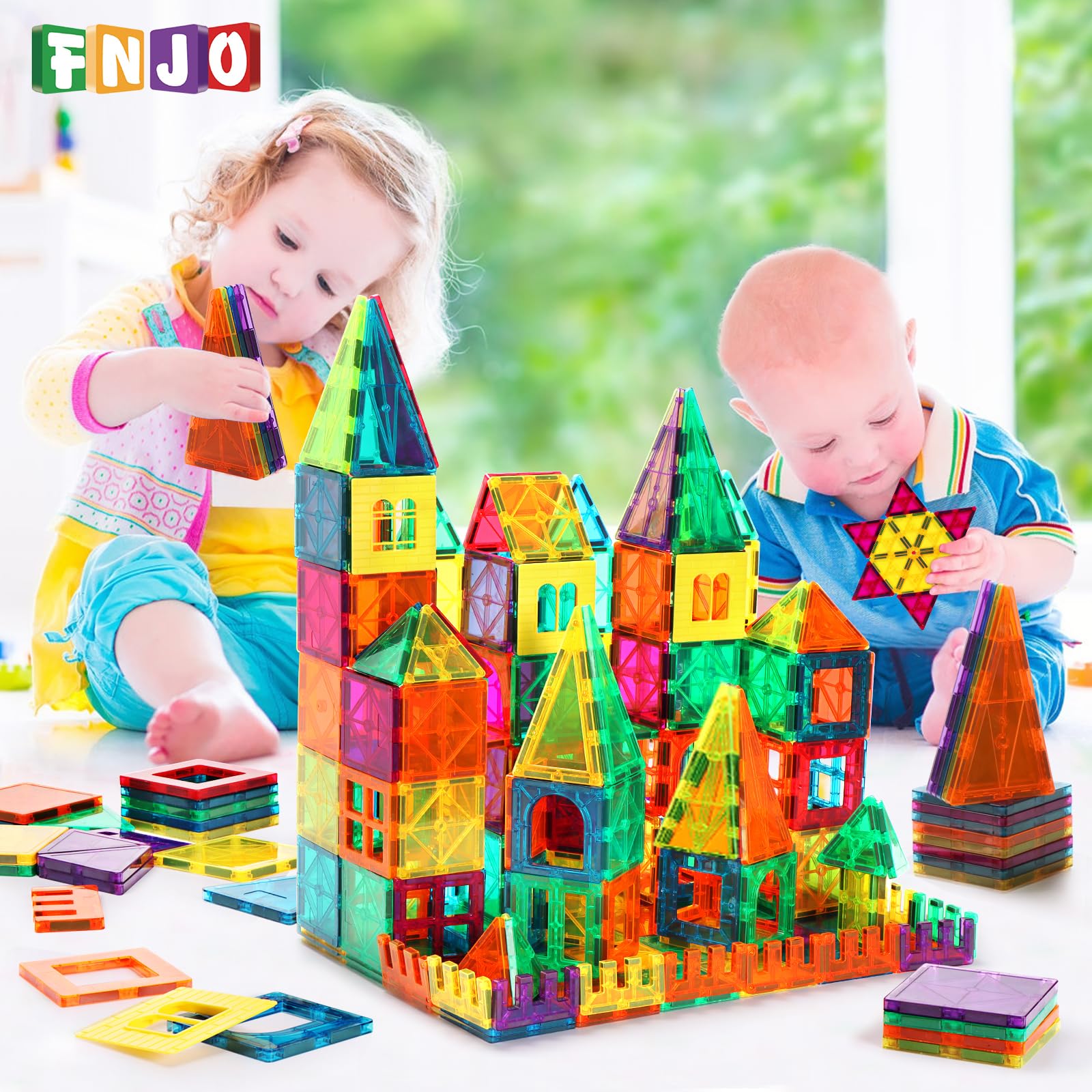 FNJO tiles used by children in classroom to encourage cooperative play