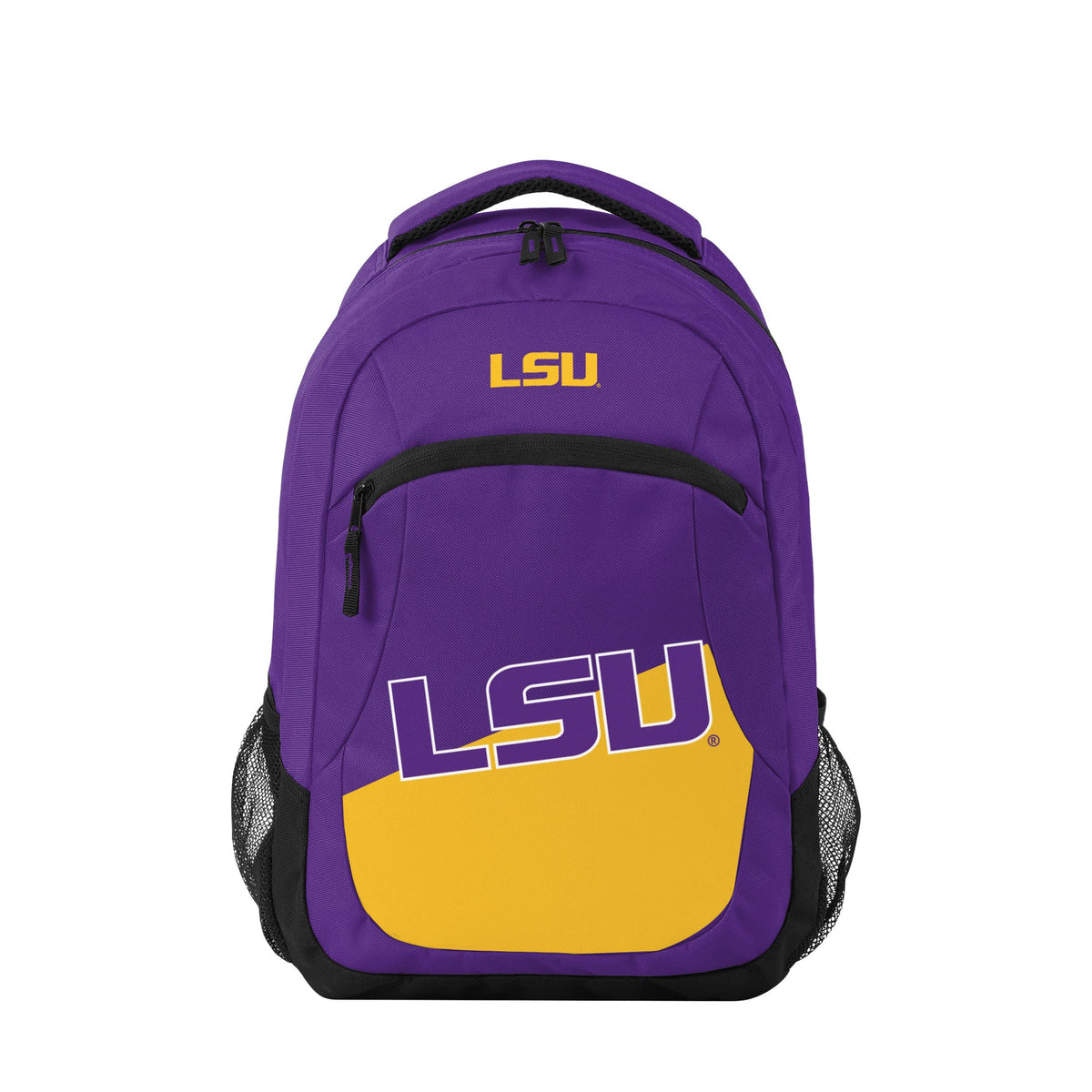 FOCO backpack front view showing bold team color and logo, great for fan visibility