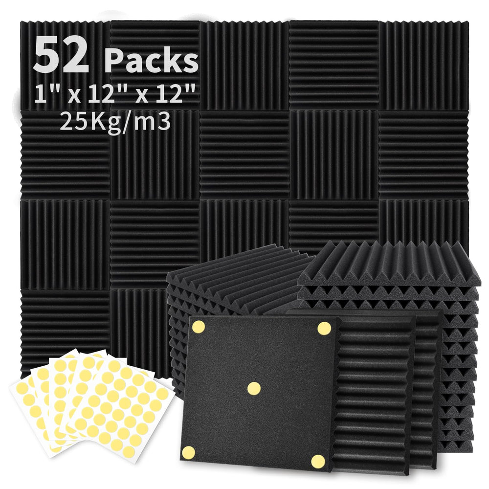 Focusound front packaging showing 52-pack and benefits for room acoustics