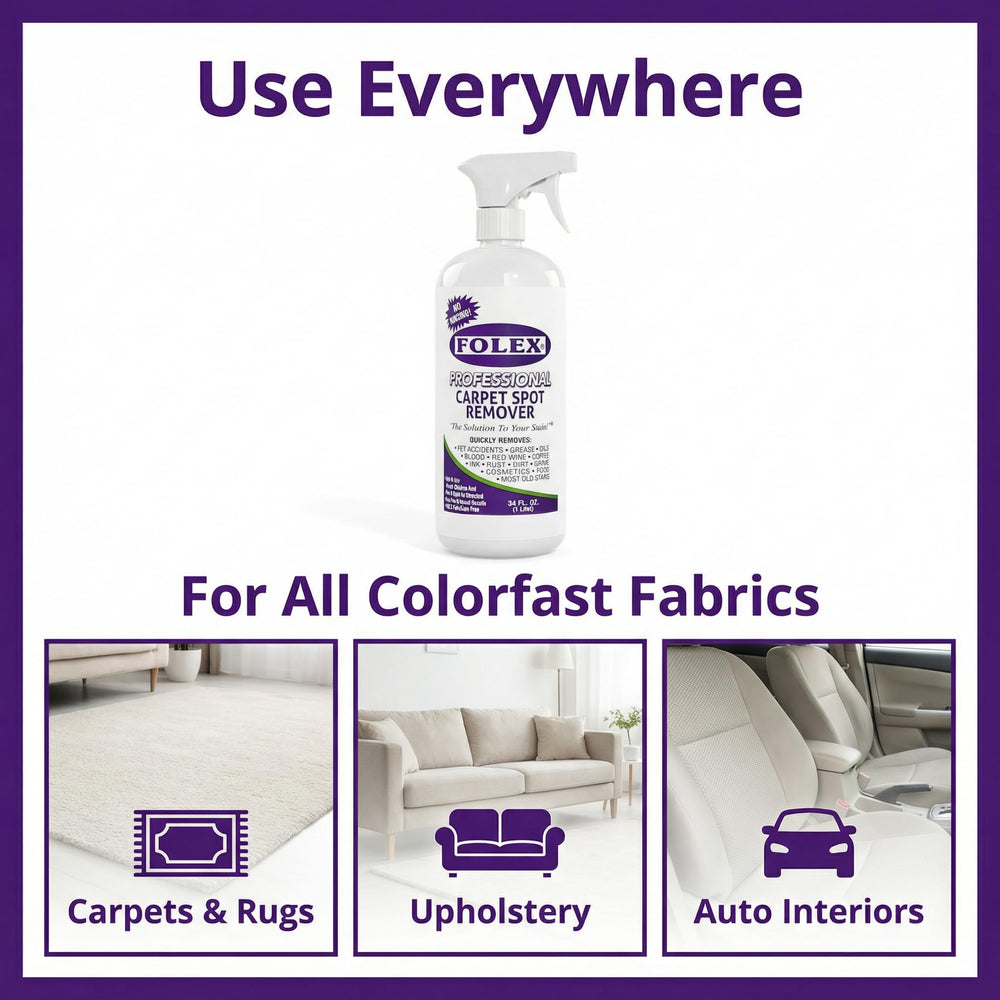 FOLEX used in a living room cleaning pet stain for household convenience