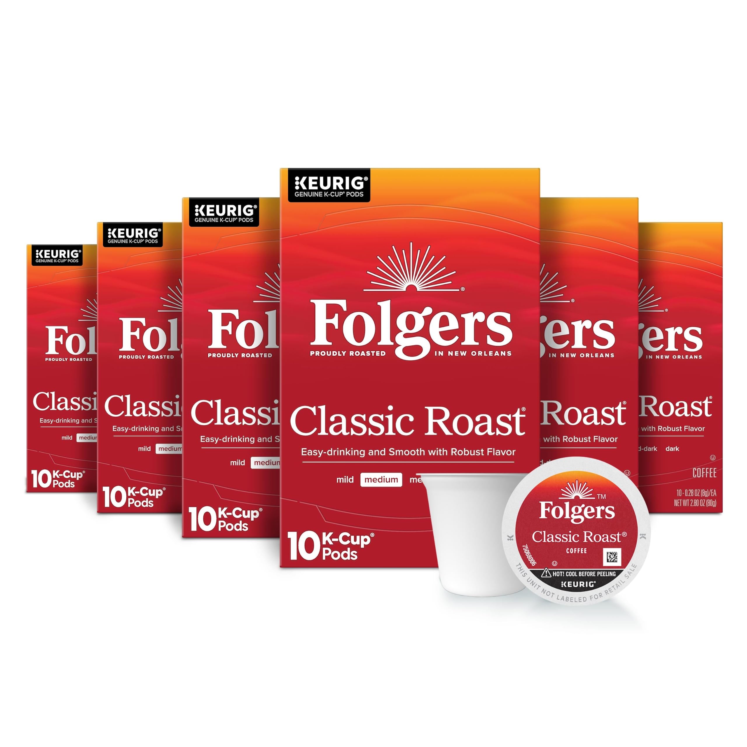 Folgers front packaging showing limited-edition design and quantity benefits