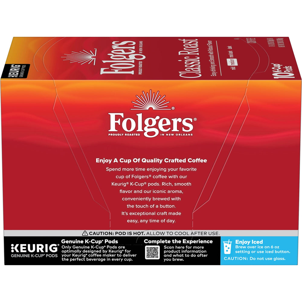 Folgers limited-edition box in a kitchen setting celebrating anniversary packaging