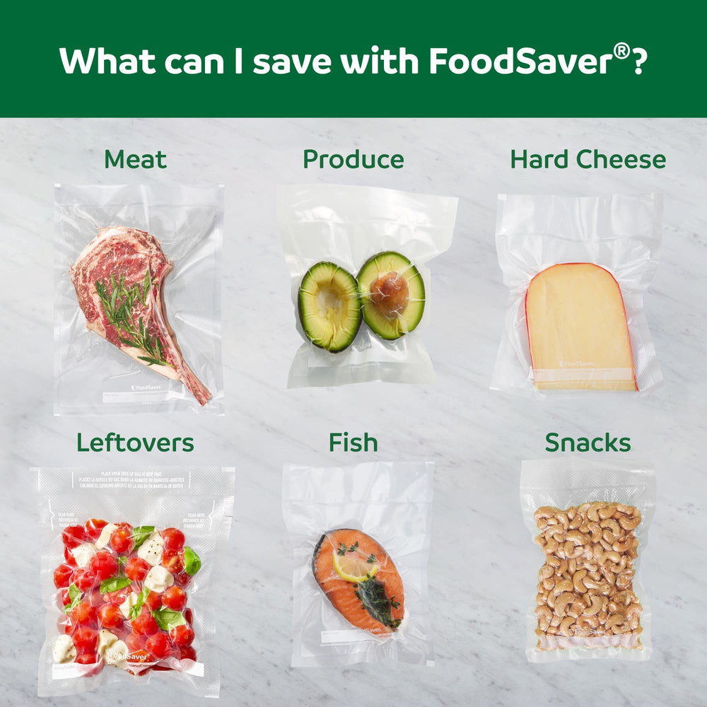 FoodSaver detail of dual heat-seal strips ensuring consistent airtight seals