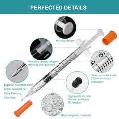 Foosi needle detail displaying 31G ultra-fine tip for minimal puncture and precision